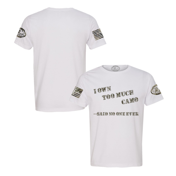 CFA-1-0008-00 - Too Much Camo - Front & Back